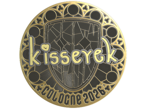 Sticker | kisserek (Gold) | Cologne 2026